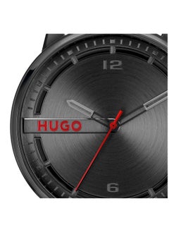 HUGO BOSS HUGO BOSS ROUND ANALOG MEN'S BLACK CASE WATCH - 1530365  - Image 4