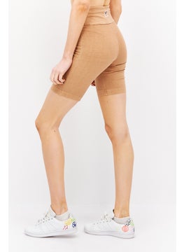 Reebok Women Sportswear Fit Training Legging Shorts, Tan  - Image 3
