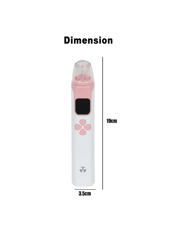 Electric Baby Nasal Aspirator with LED Light, Soft Silicone Tips & Adjustable 3-Level Suction for Gentle and Effective Nose Cleaning for Newborns and Toddlers Portable Baby Nose Cleaner with Digital Display, Music & Light Soothing Features, Anti-Backflow Protection and Easy-to-Clean Design for Safe Everyday Nasal Care - Pink - Image 3