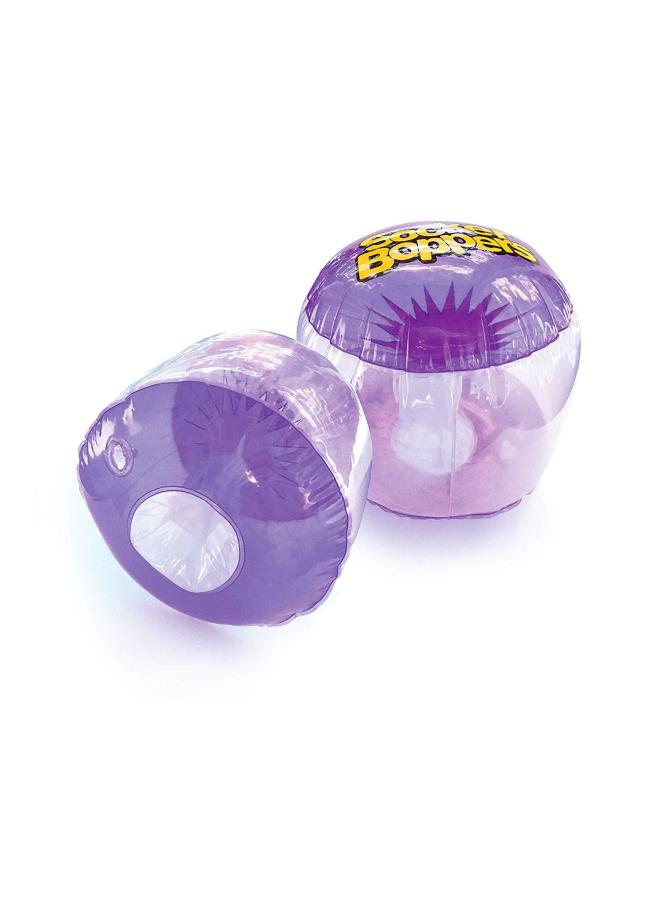Transparent Boxing Gloves PVC Inflatable Gloves Boxing Gloves Outdoor Expansion Training Utensils-Color:Dark Violet-Specifications:28*30.5CM  - Image 1