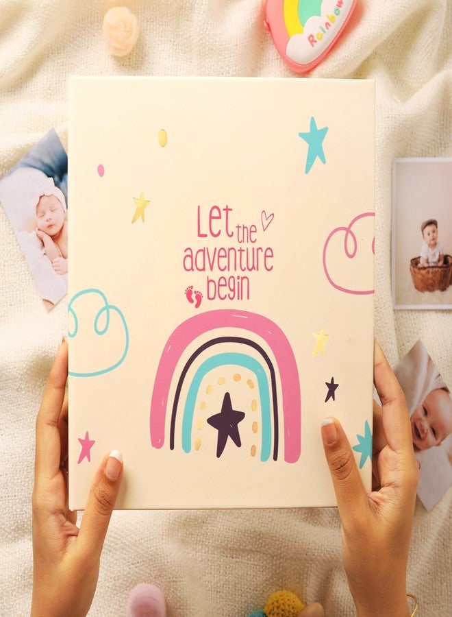 Doodle Baby Journal Set to Record Your Little One's Journey from Birth to Age 5 | Record Baby's Birth Story | Store Memories | Storage for photos and Documents (Growing Adventures) - Image 1