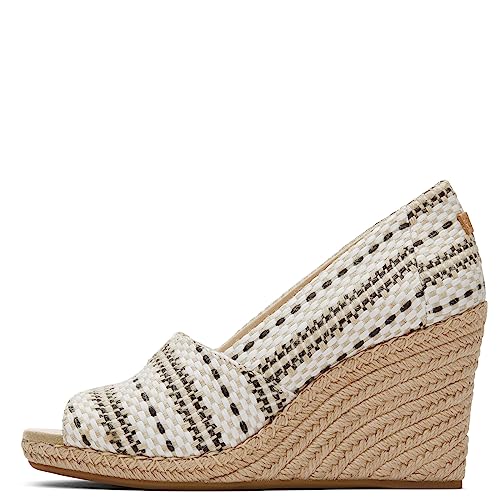 TOMS Womens Michelle Wedge Sandal, Natural, 9 US - Image 3