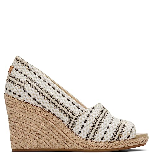 TOMS Womens Michelle Wedge Sandal, Natural, 9 US - Image 2