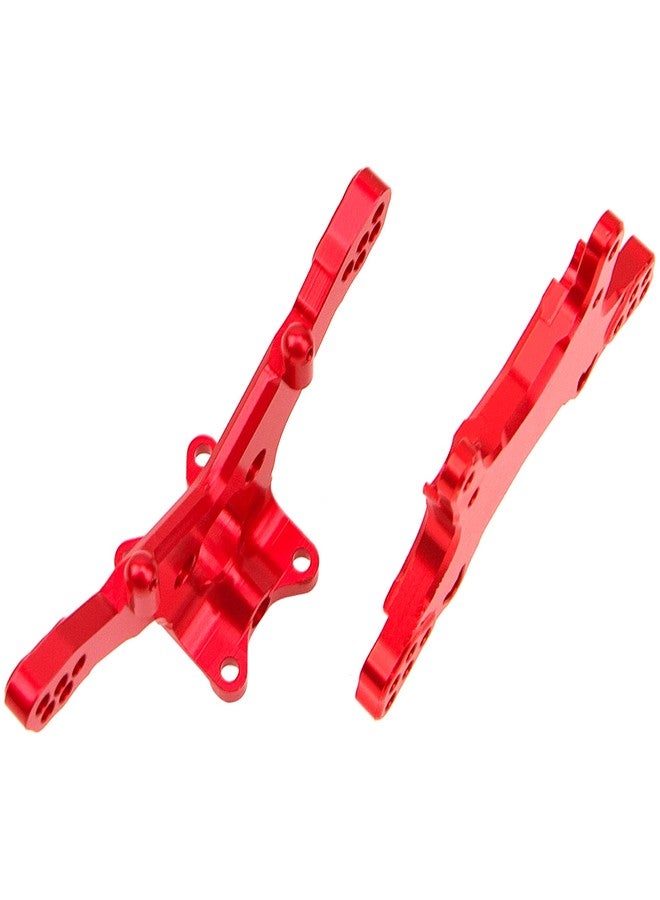Vgoohobby Metal Front & Rear Shock Tower RC Shocks Damper Mount Set Compatible with Losi 1/18 Mini-T 2.0 2WD Stadium RC Truck Hop-Up Parts (Red) - Image 3