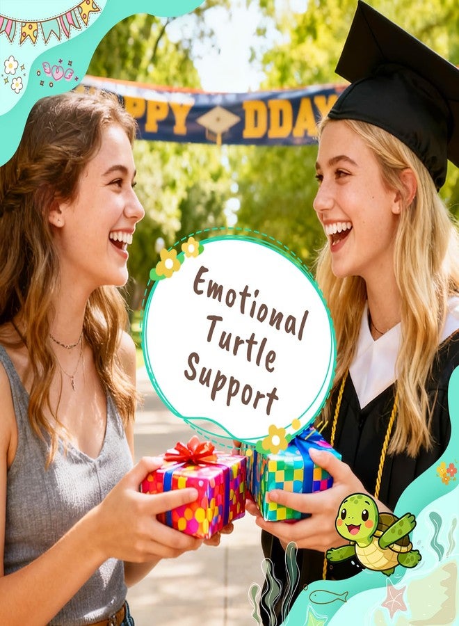 WELLBANEE Mini Turtle Graduation Gifts for Her Him 2026, Handmade Crochet Graduation Decorations for College High Middle Elementary School Preschool Student, Emotional Positive Graduate Turtle - Image 5