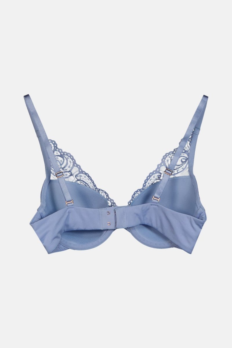 Tchibo Women Underwire Padded Bra, Light Blue - Image 2