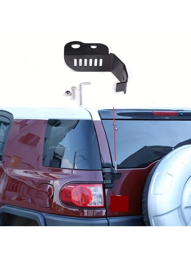 شاصة هوائي للباب الخلفي من الفولاذ الكربوني الأسود لتويوتا اف جي كروزر 2007-2021 تركيب عالمي - Image 2