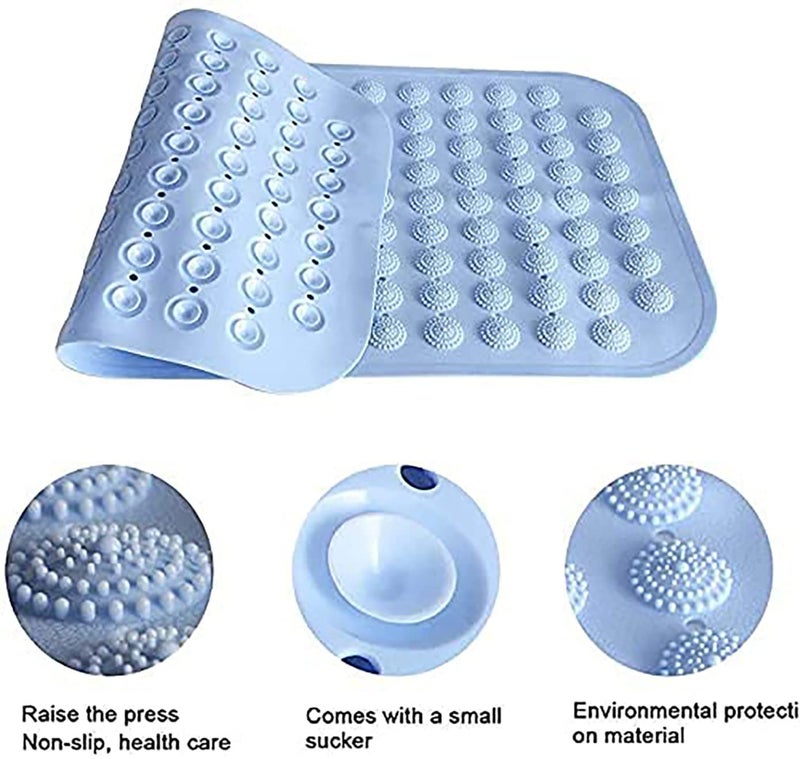 JAGDIV Nonslip Soft Rubber Bath Mat for Bathtub and Shower Anti Slip Bacterial Anti Bacterial Machine Washable - Image 3