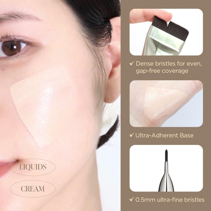 Piccasso Brush FB11 Spatula Brush â€“ Professional Foundation Brush for Liquid Makeup, Flat and Soft Bristles for Seamless Application, Ideal for Liquid Foundation and Cream Face Makeup, Korean Product - Image 2
