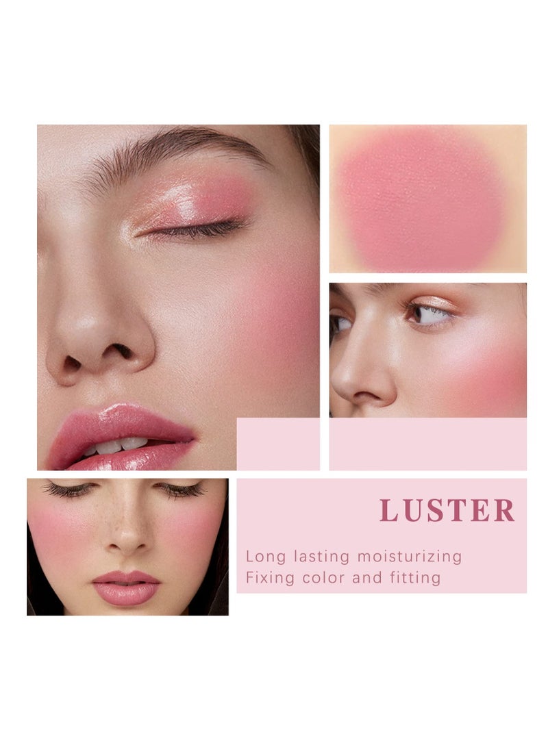 Excefore Cream Blush Stick, Long Wearing Waterproof Blush Face Stick, Matte Finish (Pink) - Image 4