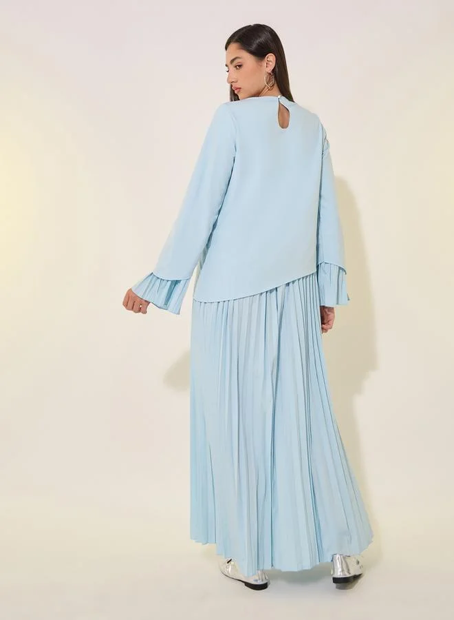Take Two Pleated Maxi Dress