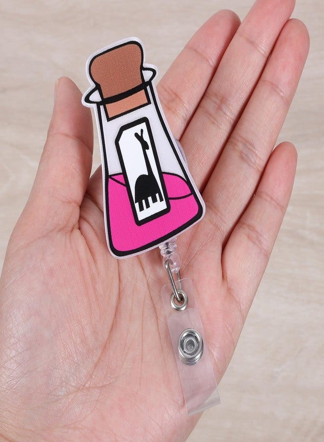 BVIIE Funny Llama Potion Badge Reel, Work Badge Holder Retractable Clip, Kuzcoo's Poison Nurse Badge Reel, RN LPN CNA MA Nurse Badge Accessories, Nursing Student Badge Reel, Cute Badge Reels, Badge Buddy - Image 2
