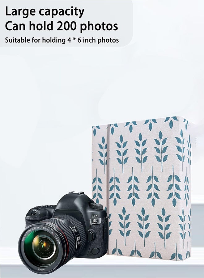 Bukela 200 Pockets Foil Stamping Photo Album for 6 Inches Photos Portable Photo Album for Family Wedding Boys Girls - Image 4