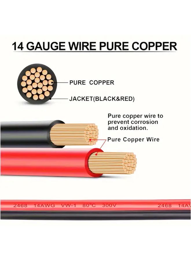 14AWG MC4 Male to Female Extension Cable 20ft Heavy Duty High Temperature Resistant - Image 5