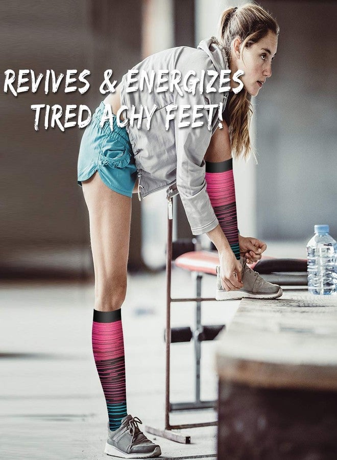 COOLOVER Copper Compression Socks for Women and Men(6 Pairs)-Best Support for Running, Athletic, Nursing, Travel - Image 2