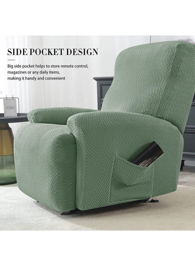 عام 4 قطع غطاء كنب قابل للمد - غطاء كرسي فردي واقي للأثاث الناعم، أغطية كراسي مرنة بتصميم الجاكارد - Image 5