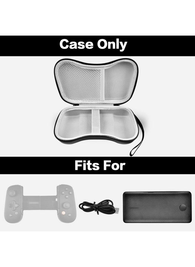 casmilee Case Compatible With Backbone One Mobile Gaming Controller, Handheld Gaming Console Portable Travel Holder, Extra Mesh Pocket For Cables Power Bank Accessories Black  - Image 2