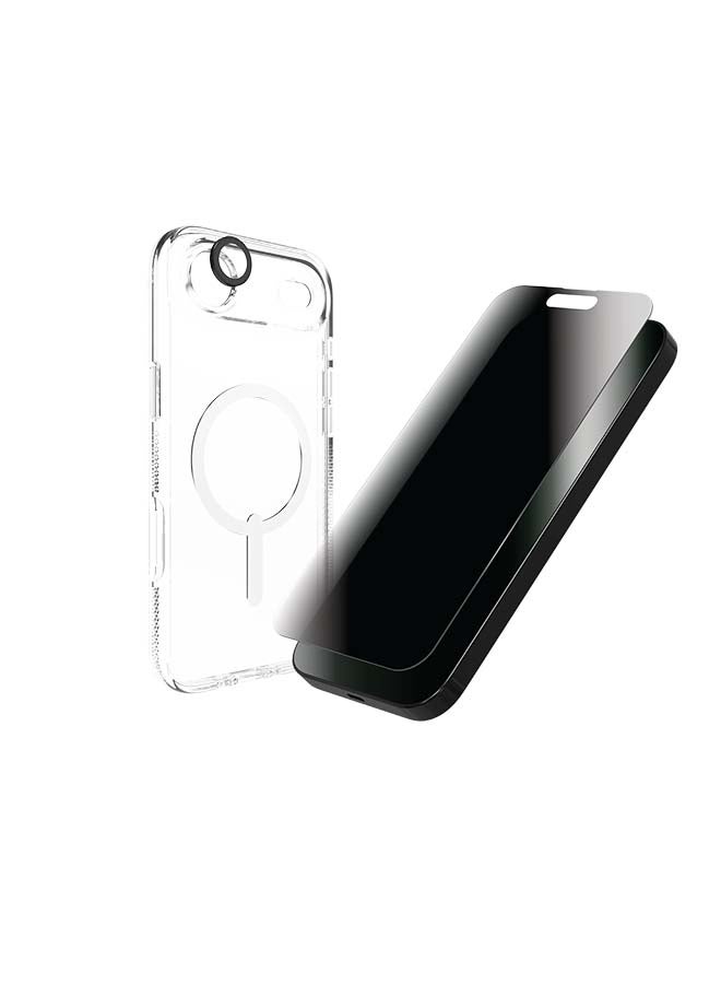 ZAGG Protection (CP Snap) 3 in1 bundle PriV,acy Case MagSafe for Apple iPhone 17 Air - Me - Image 1