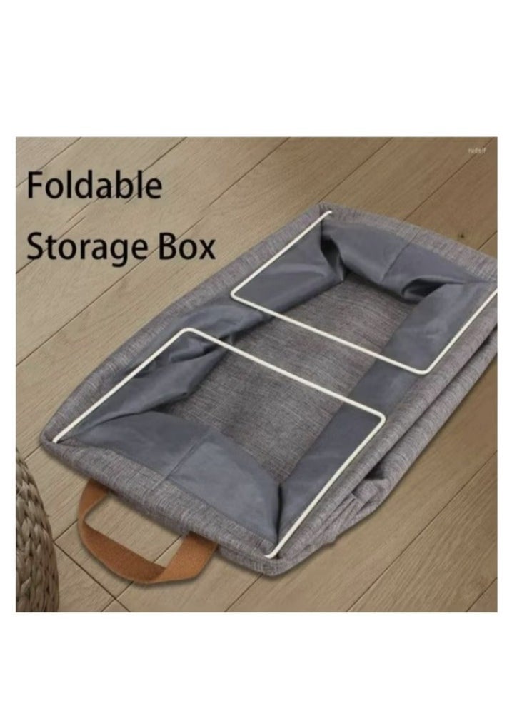 6PCS Large Foldable Closet Storage Organizer Clothes Storage and Organization Box Closet Storage Box with Carrying Handles Thickened Steel Frame Toy Organizer Box for Clothes Wardrobe Home Bedroom