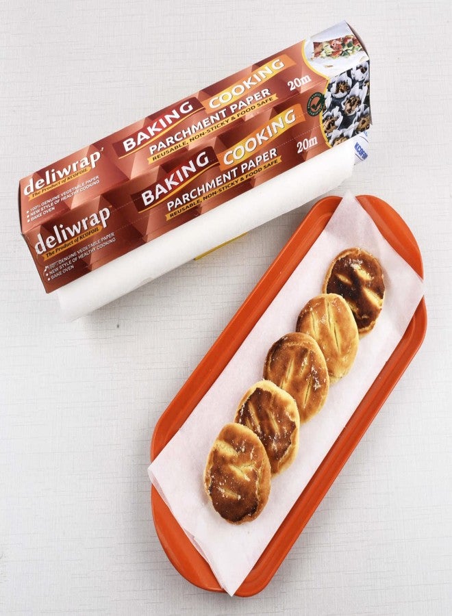 Kcofoil Deliwrap| Baking and Cooking| Oil Proof|Parchment Paper|Butter Paper Roll - 10m,Pack of 10, - Image 2