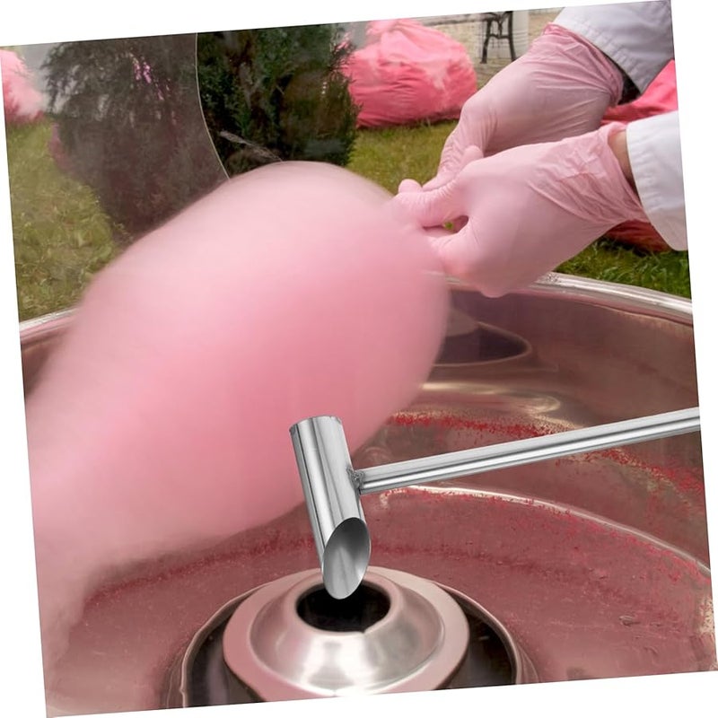 Stainless Steel Sugar Spoon Long Handle Marshmallow Scoop Candy Floss Machine Accessory - Image 2