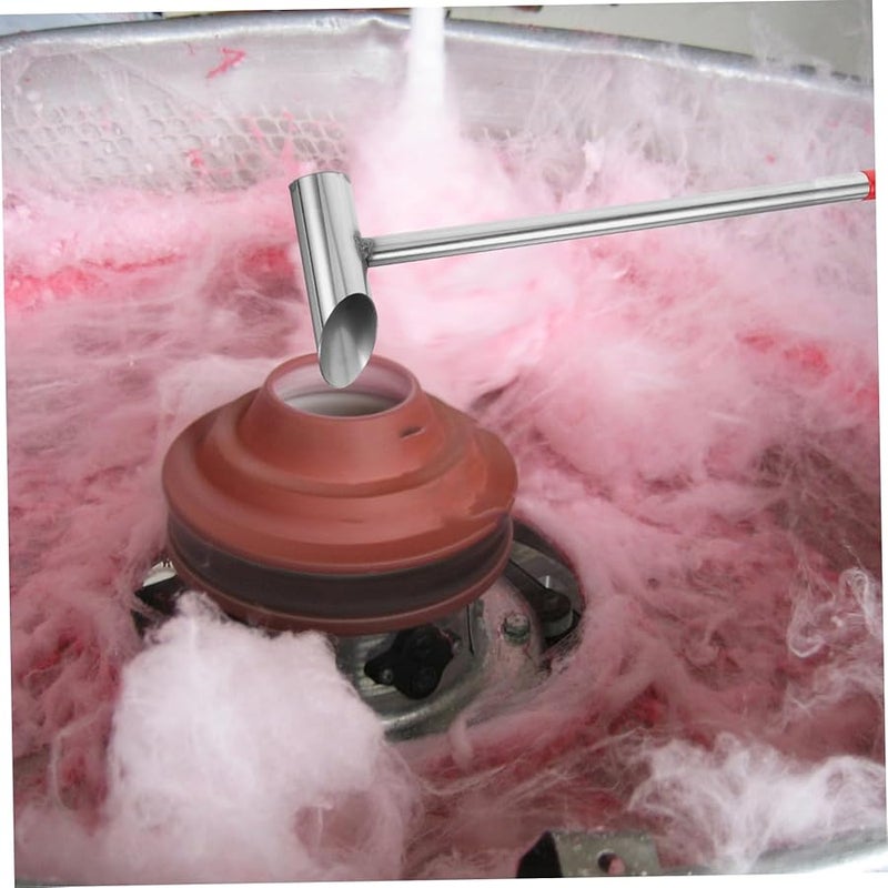 Stainless Steel Sugar Spoon Long Handle Marshmallow Scoop Candy Floss Machine Accessory - Image 5