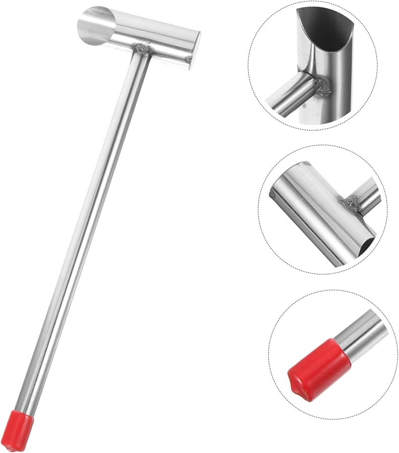 Stainless Steel Sugar Spoon Long Handle Marshmallow Scoop Candy Floss Machine Accessory - Image 3