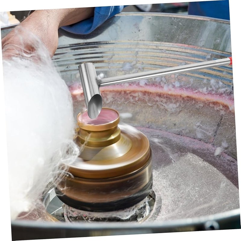 Stainless Steel Sugar Spoon Long Handle Marshmallow Scoop Candy Floss Machine Accessory - Image 4
