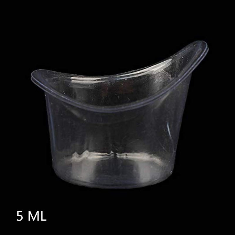 YouU Non Sterile Eye Wash Cups Portable Disposable Measuring Cup 5ml/8ml Eye Flush Cleaning Cups Vials for Storage or First Aid Kit Use (50 pcs/Plastic) - Image 3