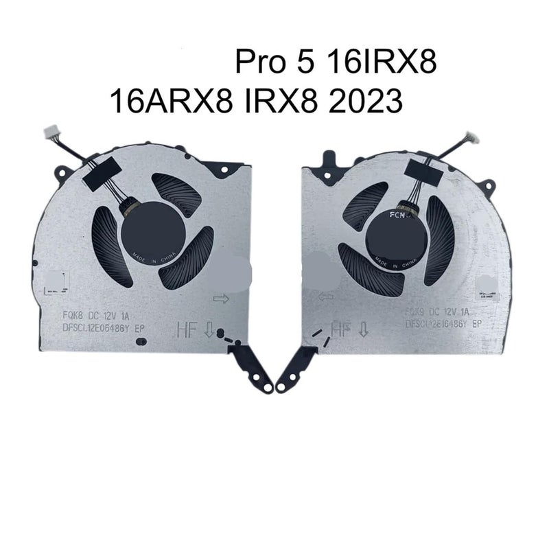 FQK8 DC 12V Laptop CPU GPU Fan Cooler Compatible for Lenovo Legion Pro 5 16IRX8 16ARX8 fqk8 dc 12v - Image 4