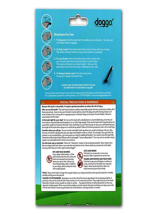 جو دوج طوق قابل للسحب من goDog Doggo للاستخدام اليومي، طوله 4 أمتار، مقاس صغير، لون وردي - Image 3