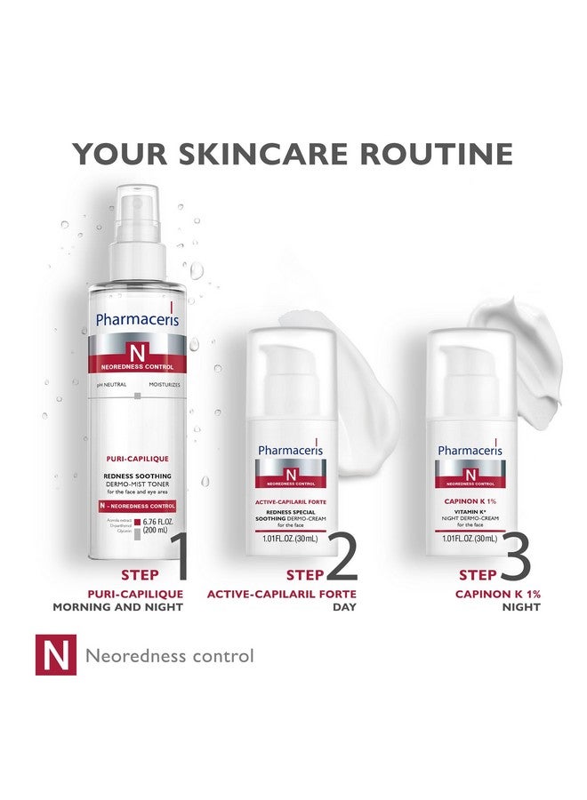 Pharmaceris Pharmaceris CAPINON K 1% Vitamin K Night Dermo-Cream, Soothes & Balances Skin Tone, Reduces the Appearance of Redness, Night Moisturizer For Sensitive & Redness-Prone Skin, 1.01 fl oz  - Image 5