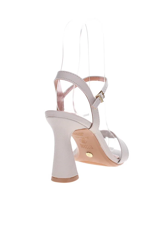 فيزانو Vizzano Ladies High Heel Sandals Grey | Made In Brazil