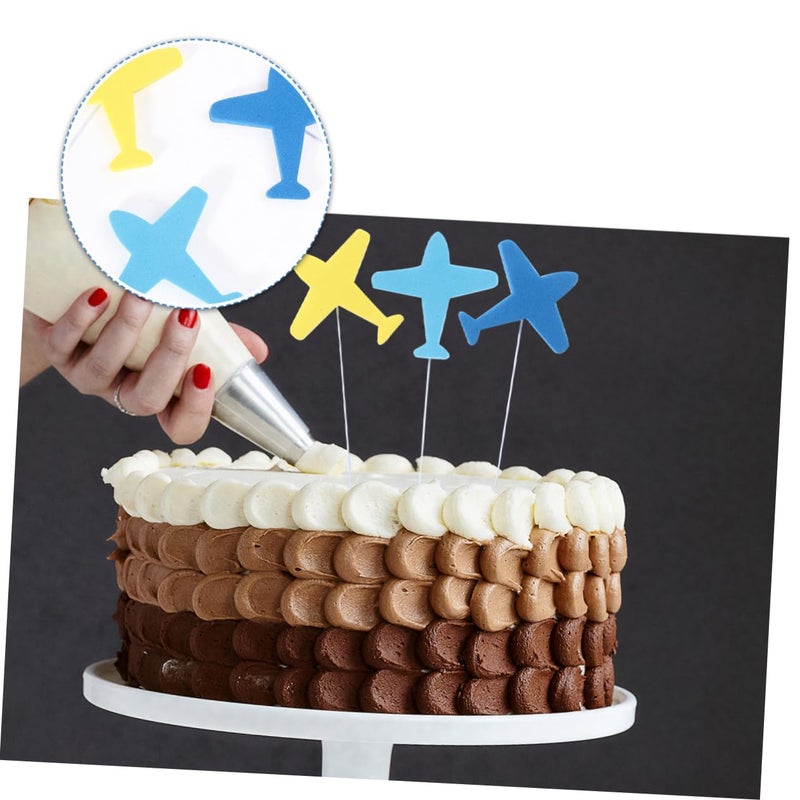 45pcs Airplane Cake Toppers Cartoon Birthday Cake Decorations For Kids Party - Image 3