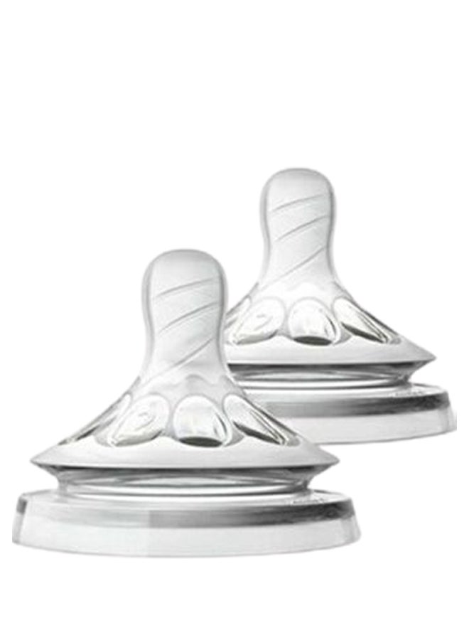 Philips Avent Set Of 2 Natural Feeding Teats Variable 3m+, SCF655- 27 - Image 1