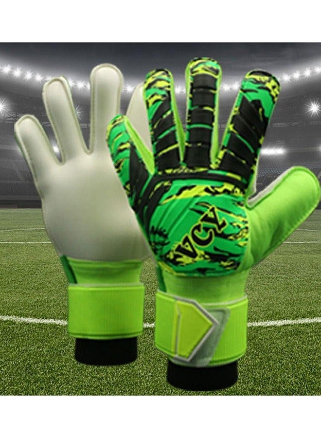 جيوان قفازات حارس مرمى جديدة مضادة للانزلاق ومقاومة للتآكل، مناسبة للكبار والأطفال، مصنوعة من اللاتكس، سميكة، للتدريب على كرة القدم. - Image 3