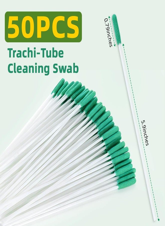 EHUSPU Trache-Tube Cleaning Swab,Tracheostomy (Green 1 Pack of 50pcs, S - Image 4