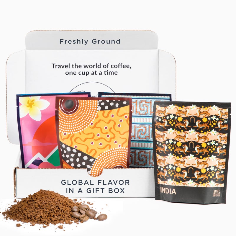 Atlas Coffee Club World of Coffee Discovery Set - Gourmet Coffee Gift Sampler - 4-Pack Variety Box of the World’s Best Single Origin Coffees - Freshly Ground Coffee - Image 1