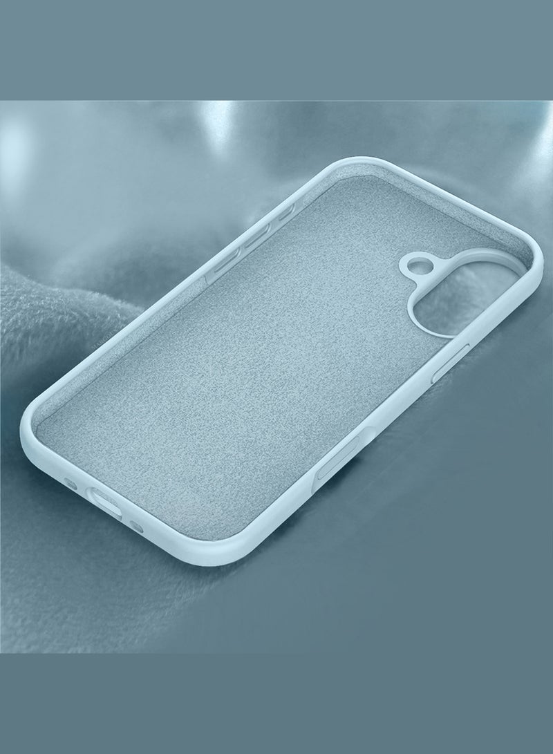 CATANES 3 Packs Silicone Protective Phone Case for iPhone 17 - Soft Anti-Scratch Microfiber Lining Ultra Slim Drop Protection Phone Cover with Two 3D Screen Protectors - Sky Blue - Image 3