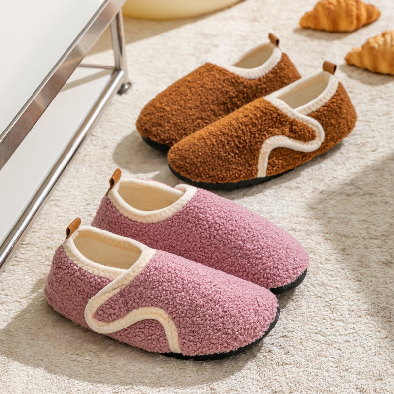 Adult Fleece-Lined Thickened Floor Shoes Men And Women Couple Home Shoes Adult Warm Indoor Non-Slip Children'S Socks - Image 3