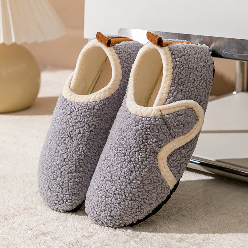 Adult Fleece-Lined Thickened Floor Shoes Men And Women Couple Home Shoes Adult Warm Indoor Non-Slip Children'S Socks - Image 1