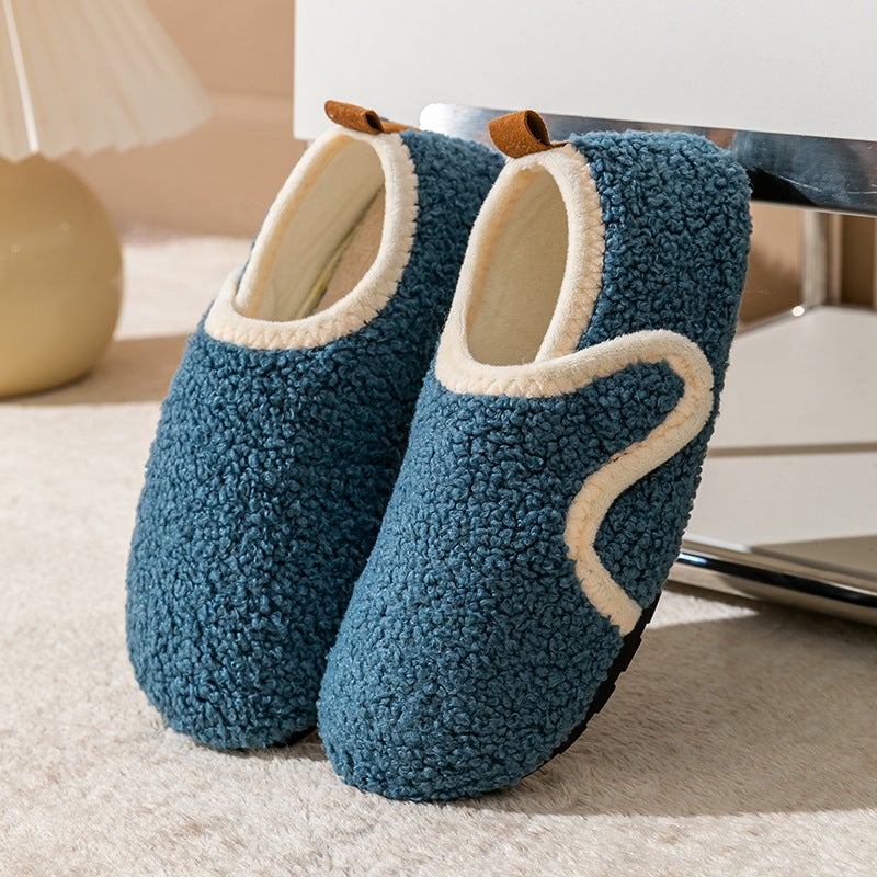 Adult Fleece-Lined Thickened Floor Shoes Men And Women Couple Home Shoes Adult Warm Indoor Non-Slip Children'S Socks - Image 2