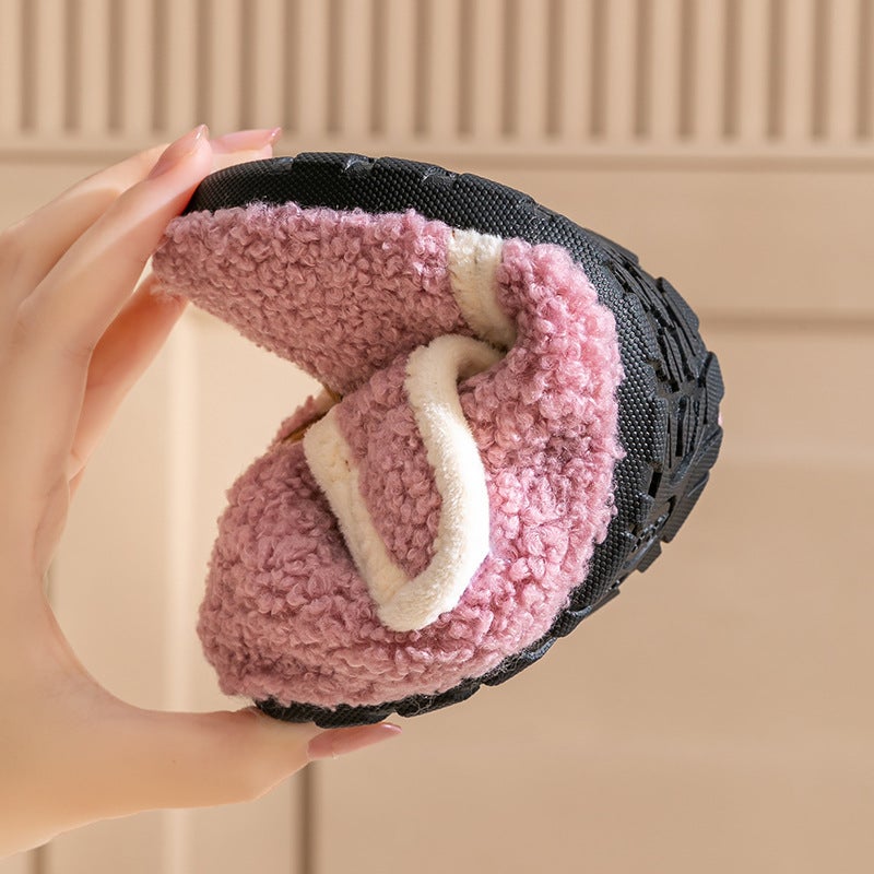 Adult Fleece-Lined Thickened Floor Shoes Men And Women Couple Home Shoes Adult Warm Indoor Non-Slip Children'S Socks - Image 5