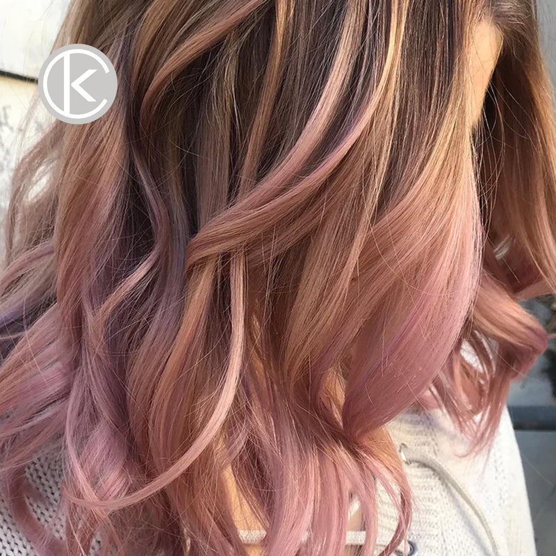 KERACOLOR صبغة شعر كيراكولور كلينديشنر روز جولد - لون شعر شبه دائم مع بلسم مضاف، خالي من القسوة، 12 أونصة سائلة - Image 5