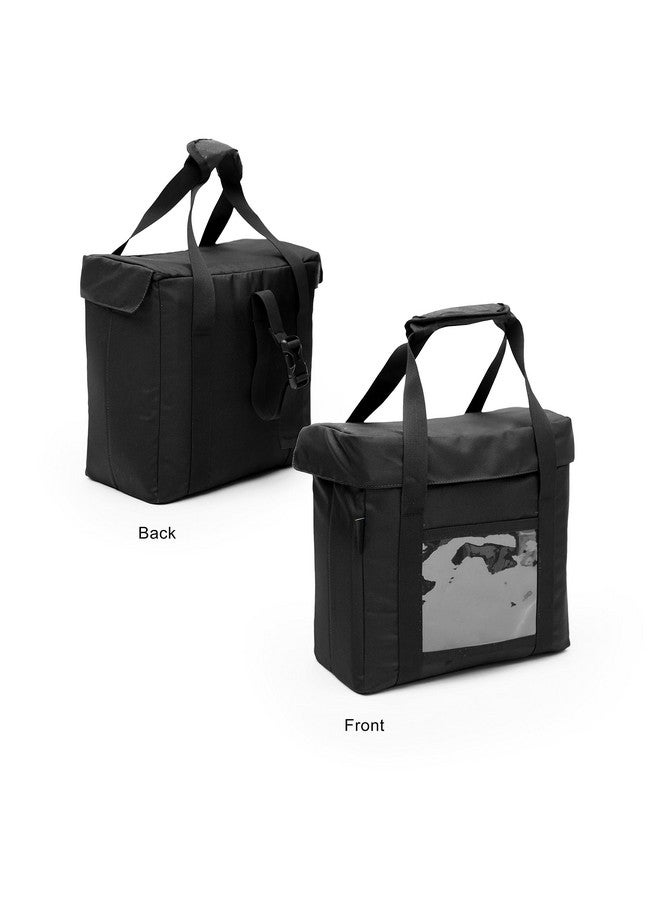 Insular PU Daily Milk and Grocery Bag | Store Milk, Fruits, Vegetables | Can Latch Outside The Door (Medium, Black) - Image 2