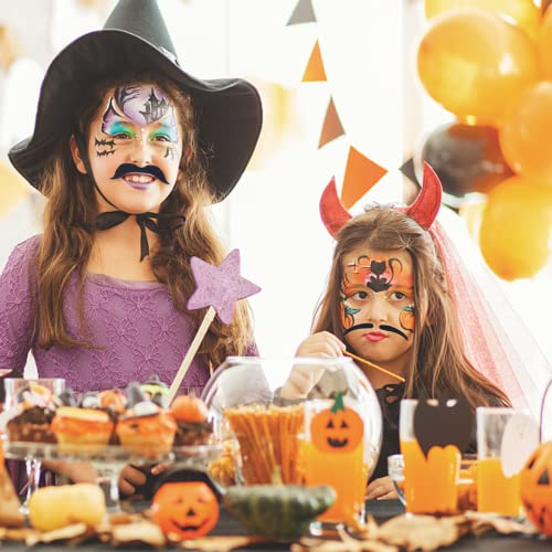 KICNIC 60 Pcs Fake Mustaches Self Adhesive (20 Designs) Novelty Hairy Beard Costume Facial Hair for Party Supplies Decorations, Suitable for All Ages Multicolored - Image 5
