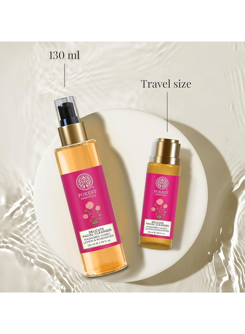 Forest Essentials Delicate Facial Cleanser Mashobra Honey, Lemon & Rosewater (Face Wash) - Image 5