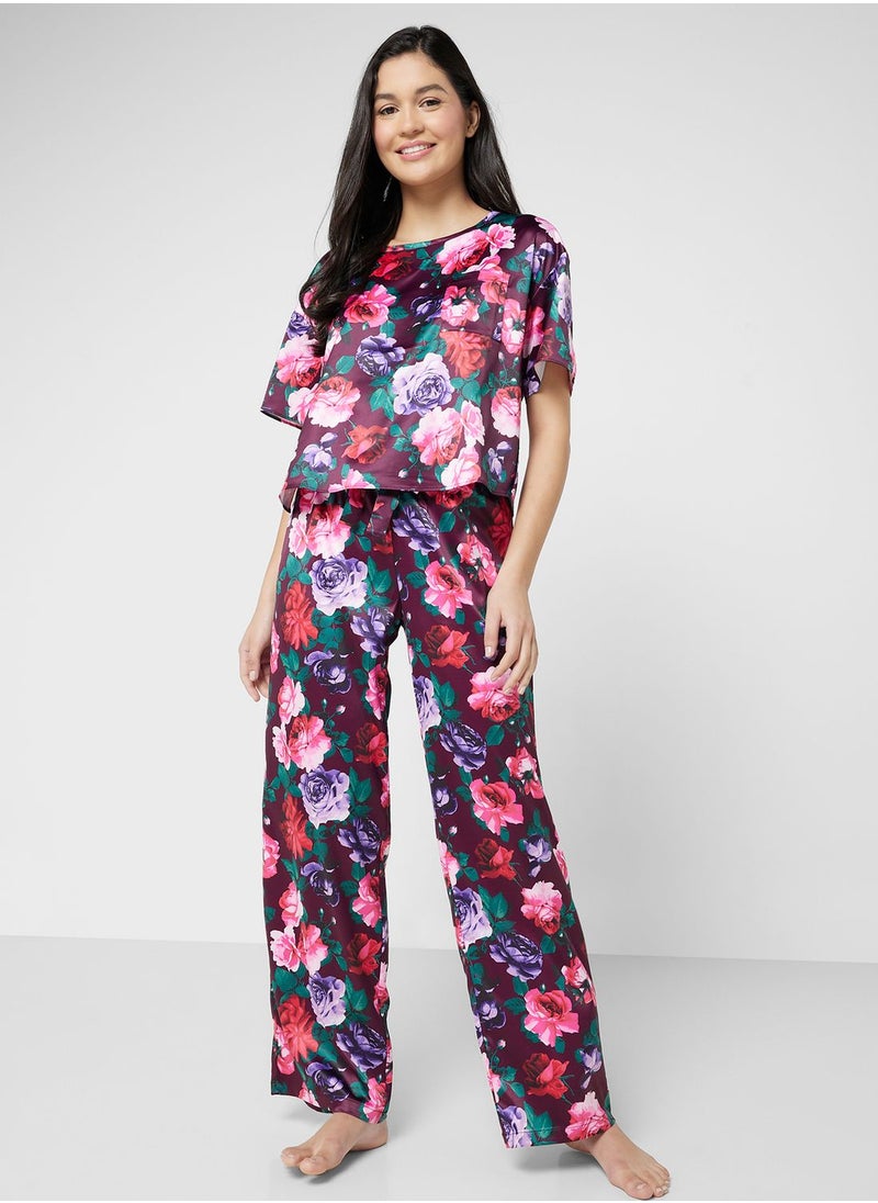 La Senza - Floral Crew Neck T-Shirt - Image 1