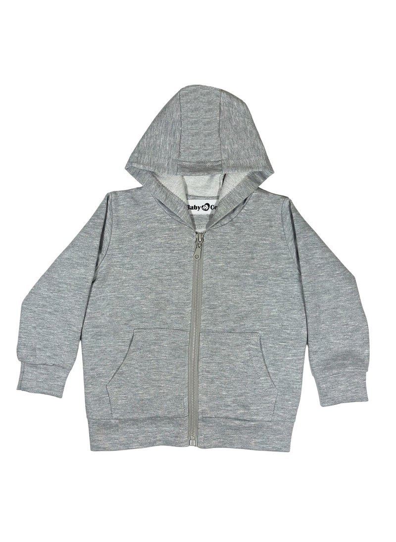 Baby Co. - Grey Light Sports Jacket (Zip-up Hoodie) - Image 1