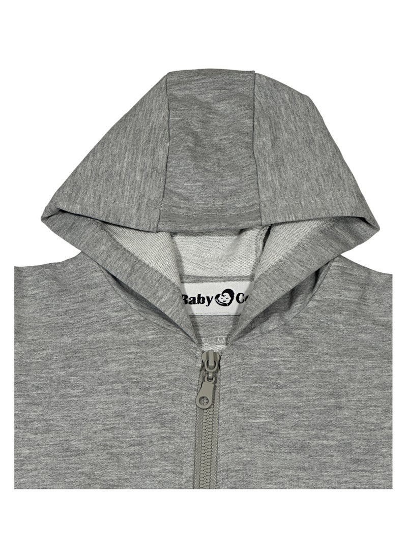 Baby Co. - Grey Light Sports Jacket (Zip-up Hoodie) - Image 1